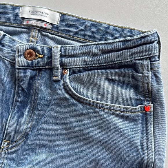 Scotch & Soda Maison Scotch “Bandit” Boyfriend Jeans Light Wash Tapered Leg - Picture 5 of 16